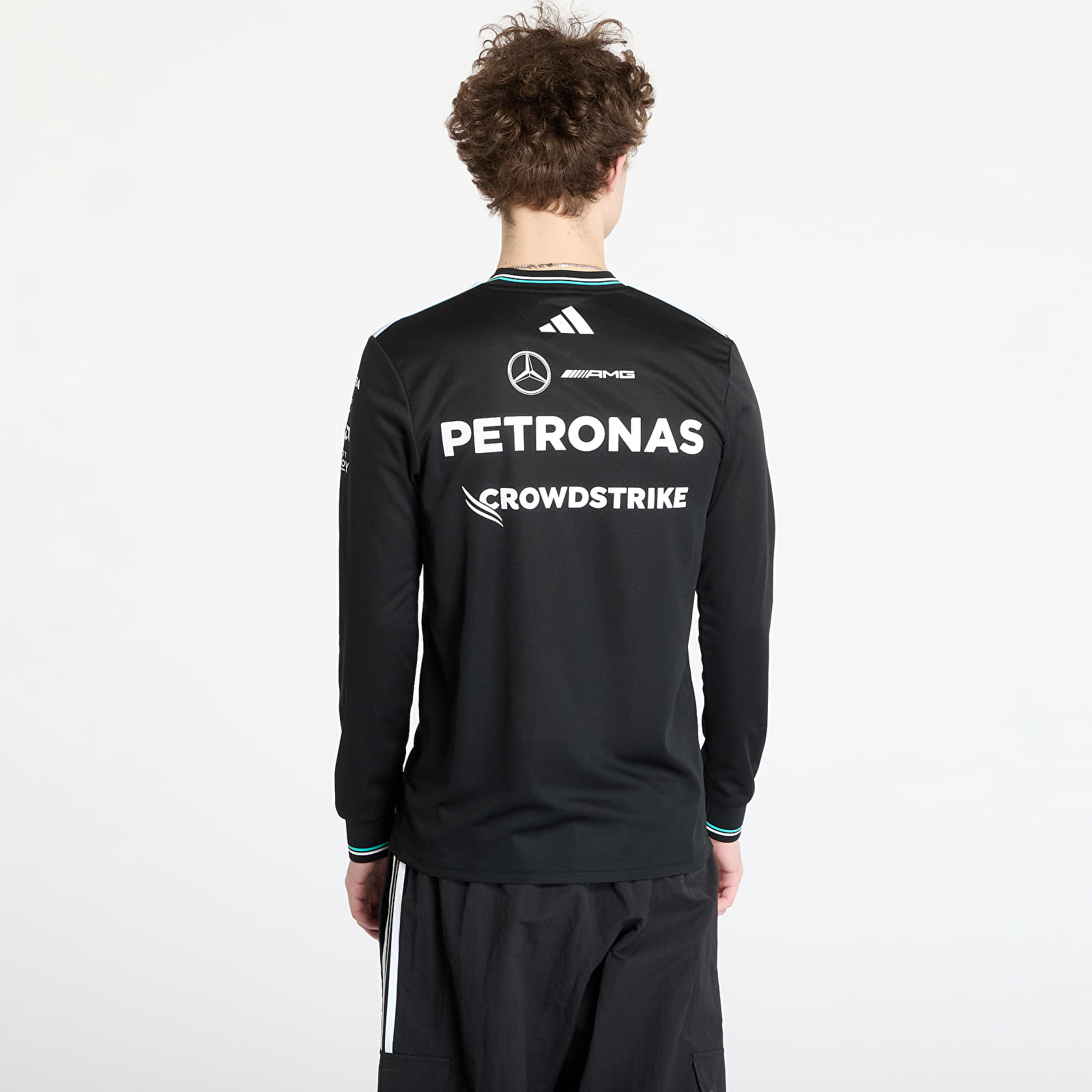 Trikood adidas x Mercedes Amg Petronas Formula One Team Driver Authentic Long Sleeve Jersey Black/ Black/ White