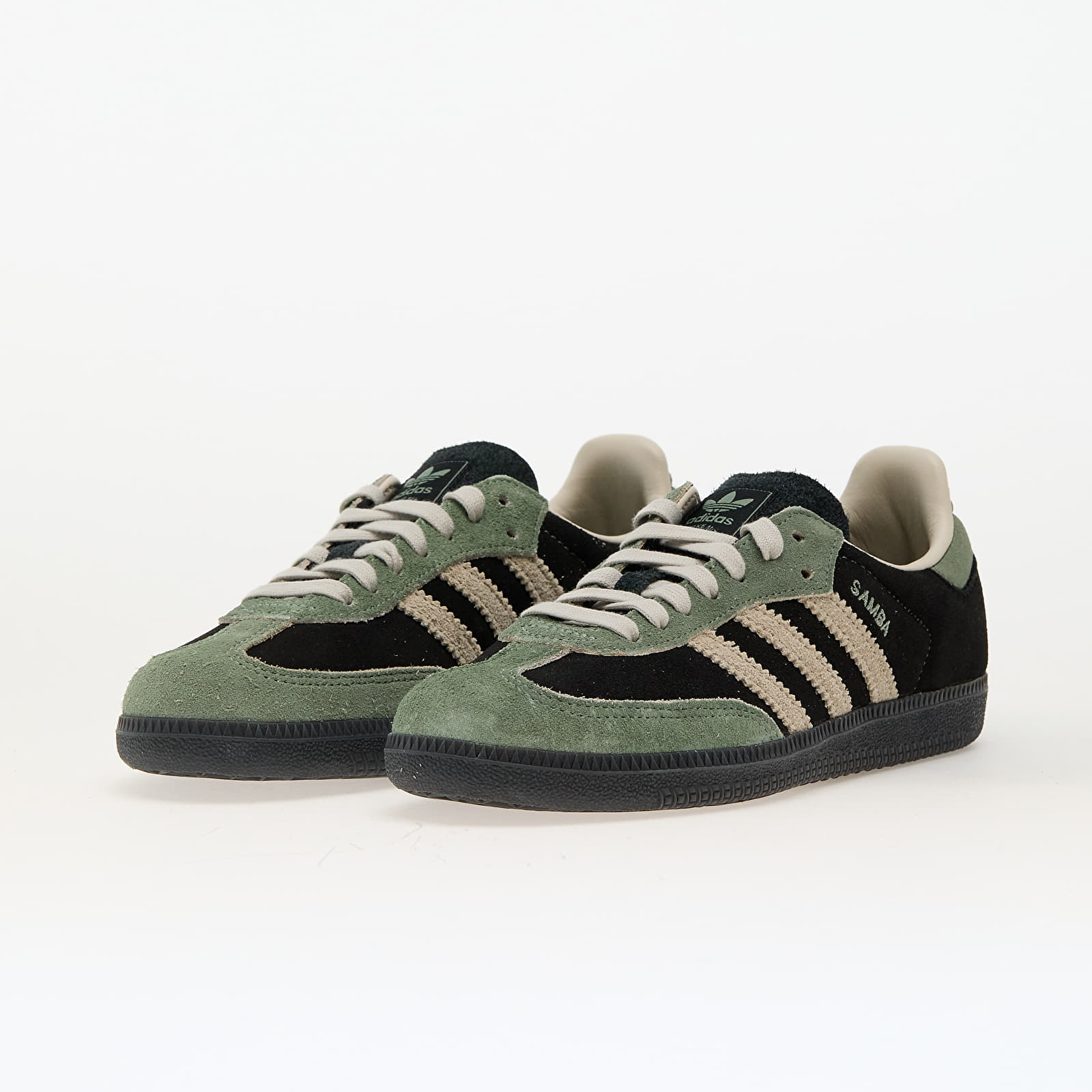 Zapatillas mujer adidas Samba Og W Core Black/ Aluminium/ Silver Green