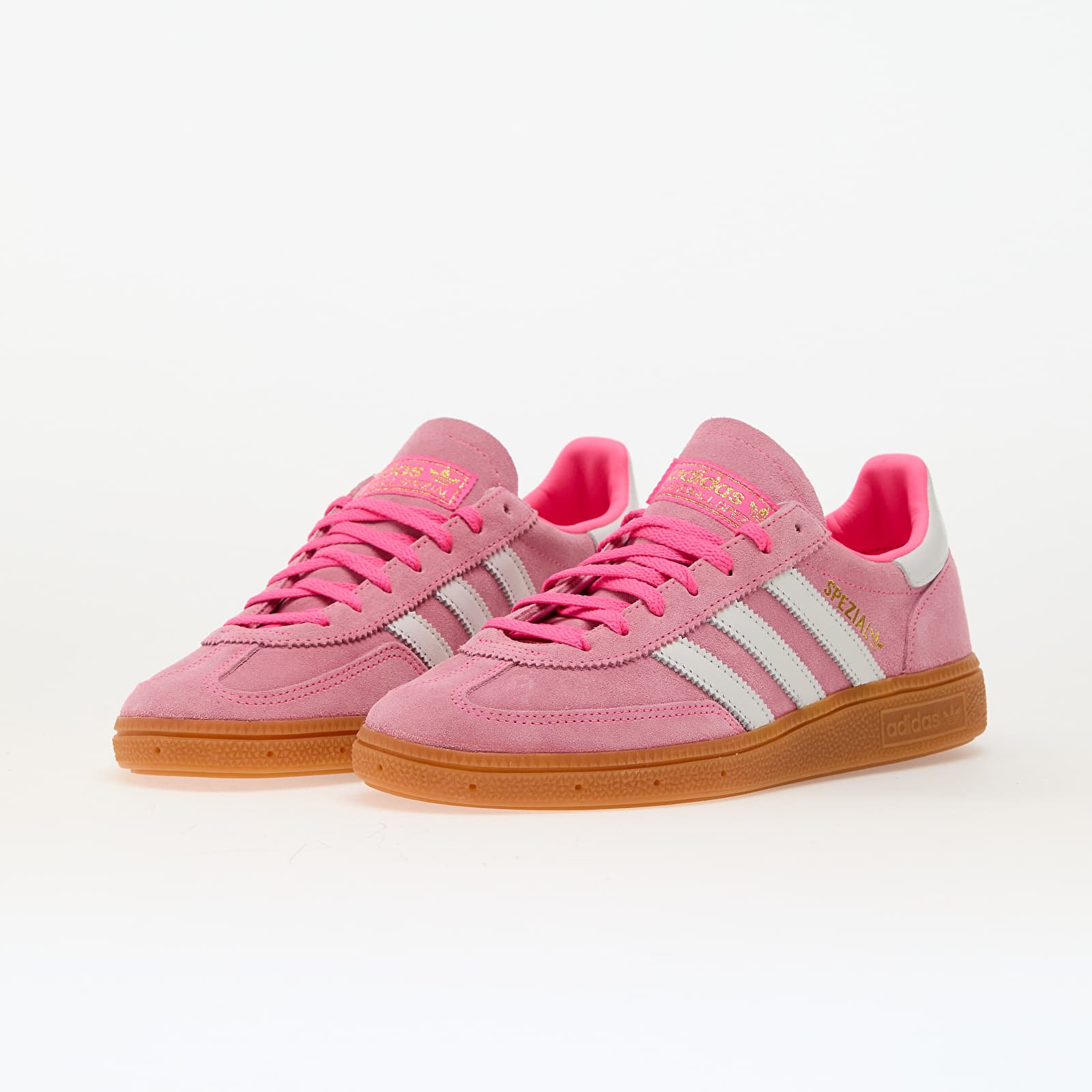 Dámské tenisky a boty adidas Handball Spezial W Lucid Pink/ Ftw White/ Gold Metallic