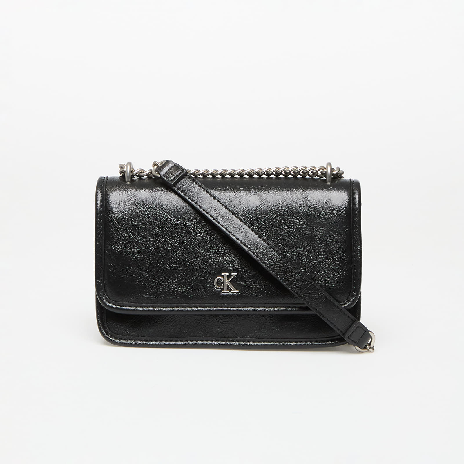 Handbags Calvin Klein Jeans Chain Mini Ew Flap Bag Black