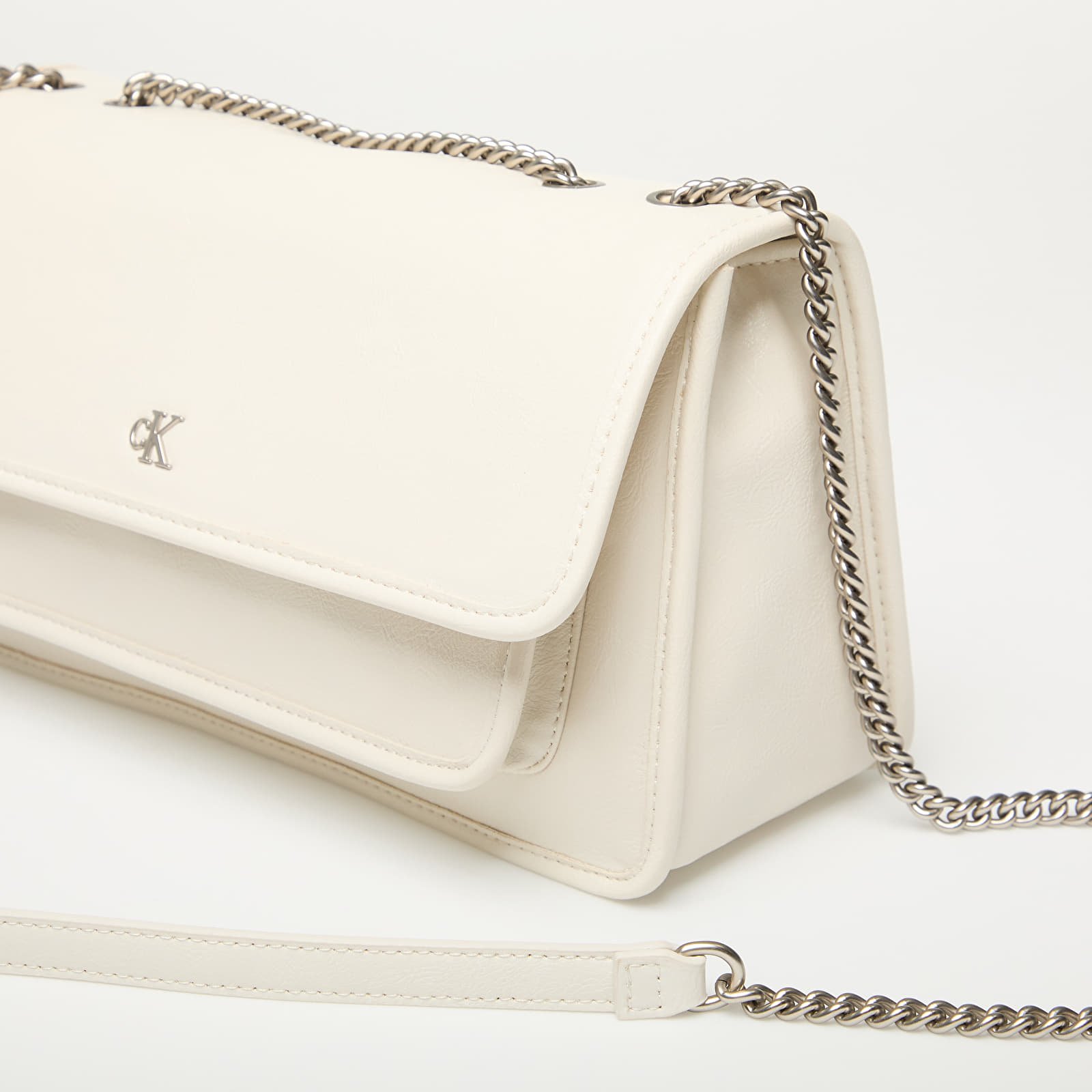 Bolsos Calvin Klein Jeans Chain Ew Flap Conv Bag Beige
