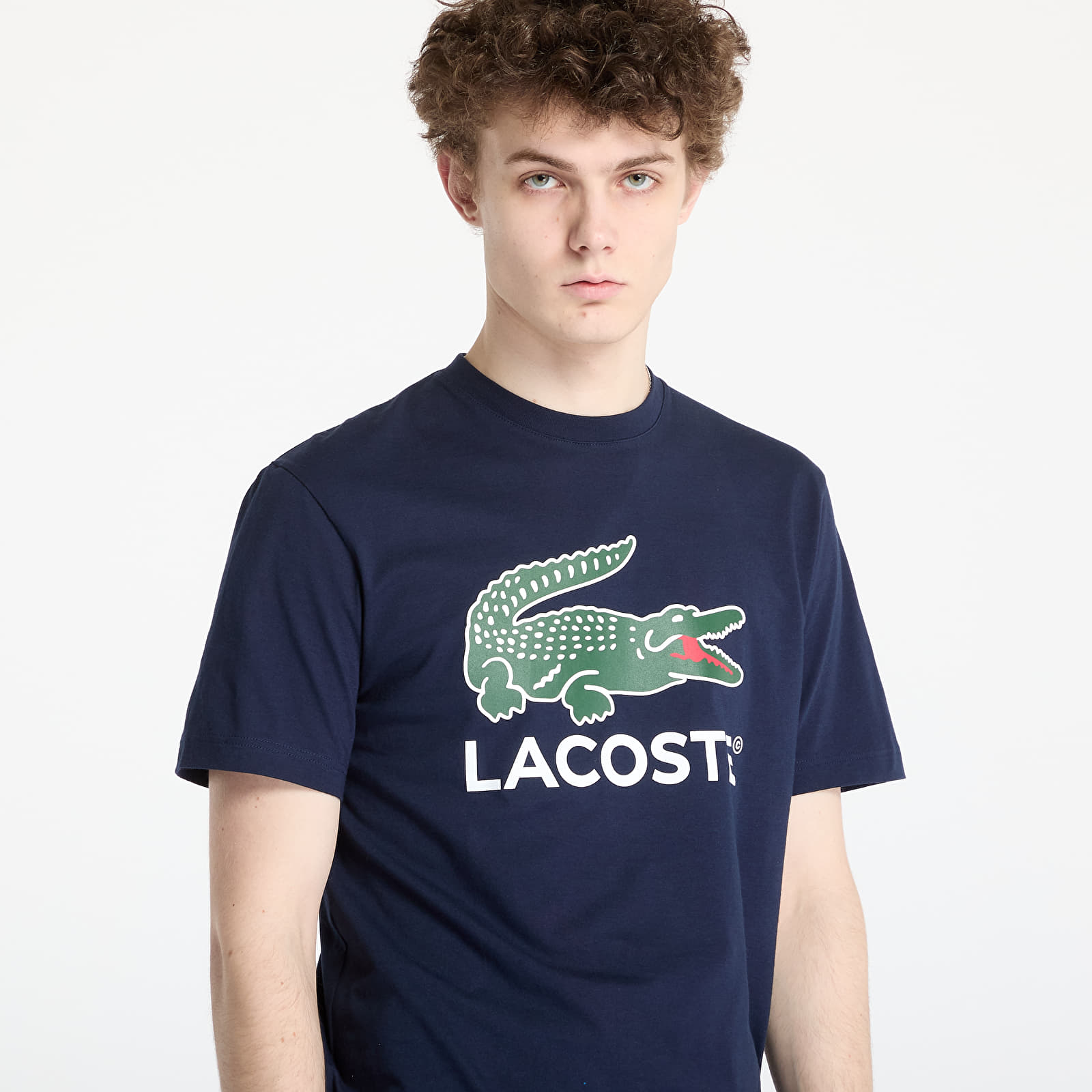 T-Shirts LACOSTE T-shirt Moyen Navy Blue