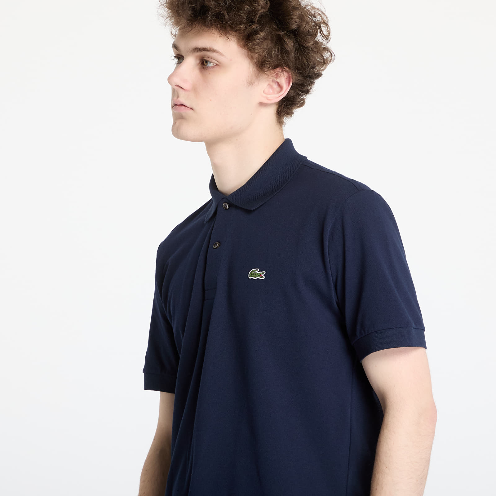 T-skjorter LACOSTE Light Pique Polo Shirt Navy Blue