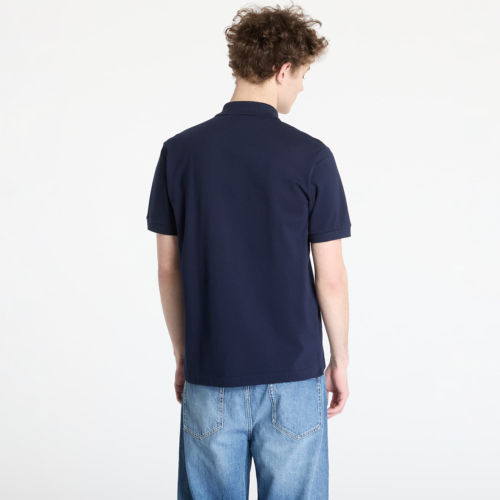 T-skjorter LACOSTE Light Pique Polo Shirt Navy Blue