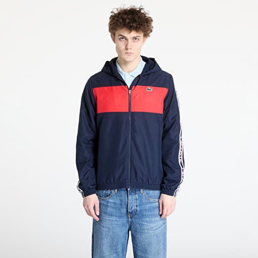 Jas LACOSTE Diamond Weave Jacket Navy Blue/ Grenadine