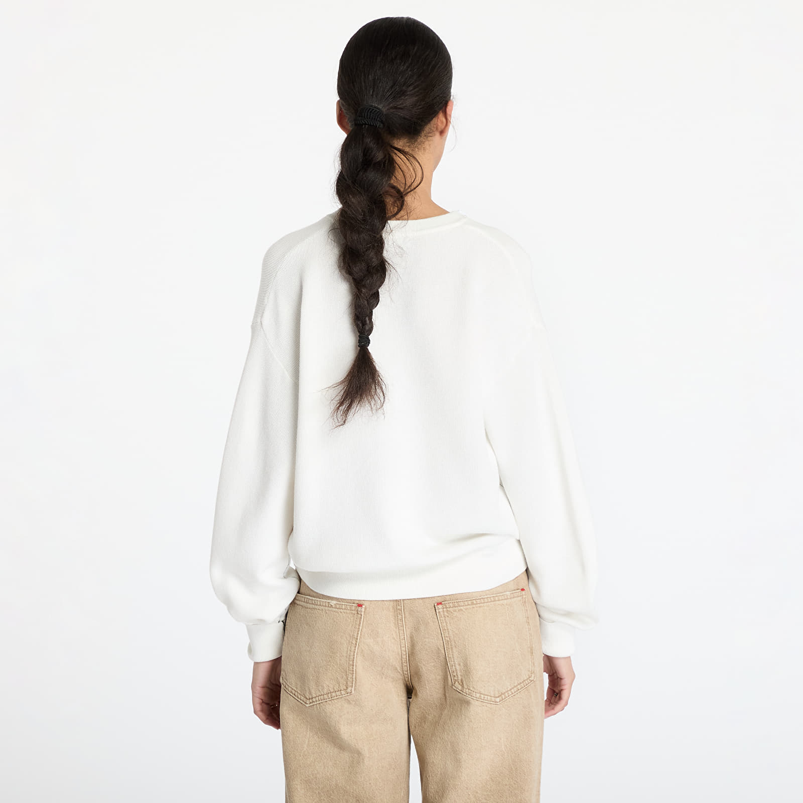 Sweatshirts und Pullover LACOSTE Moss Stitch Sweater Flour