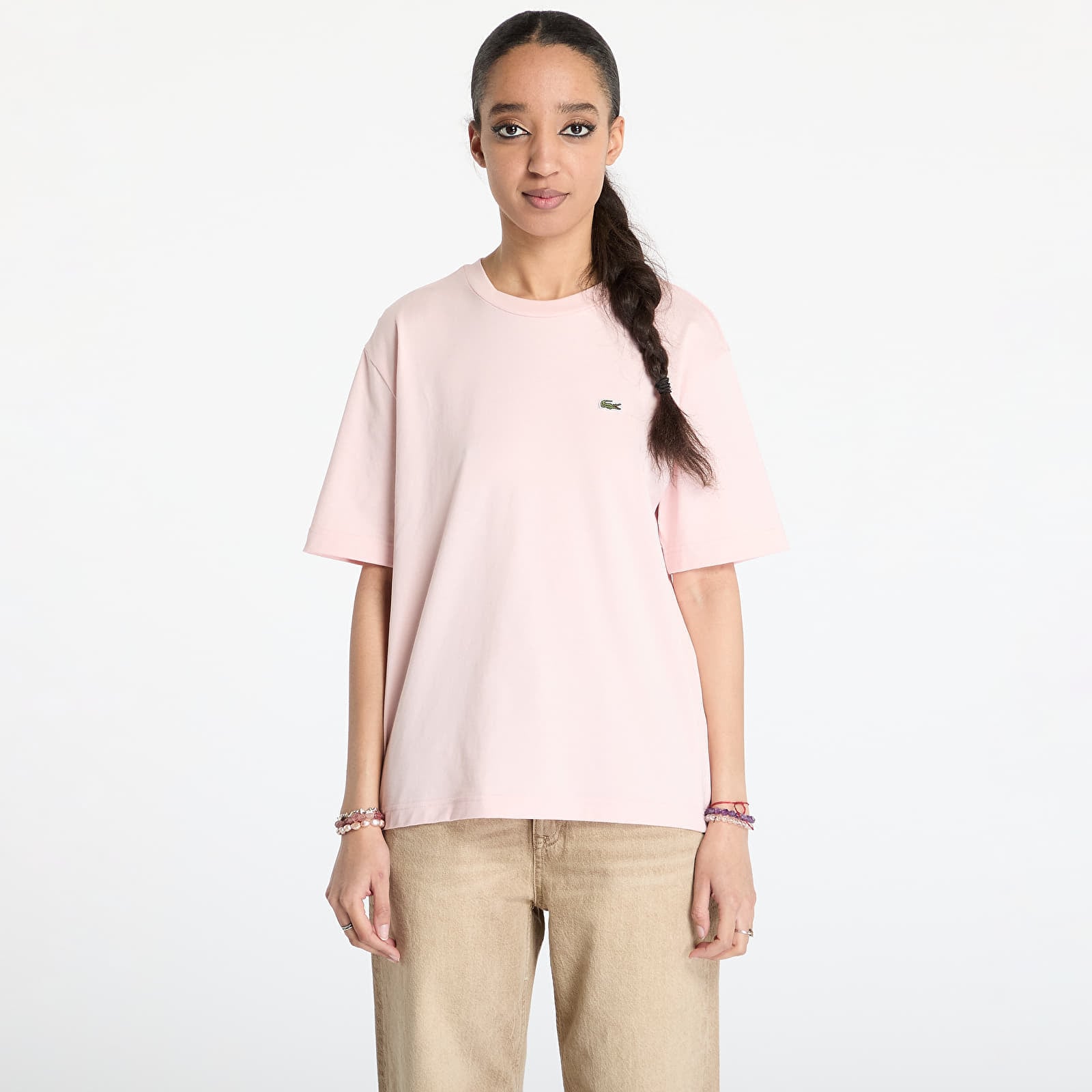 Tricou LACOSTE Soft Cotton T-shirt Rose Pale XS