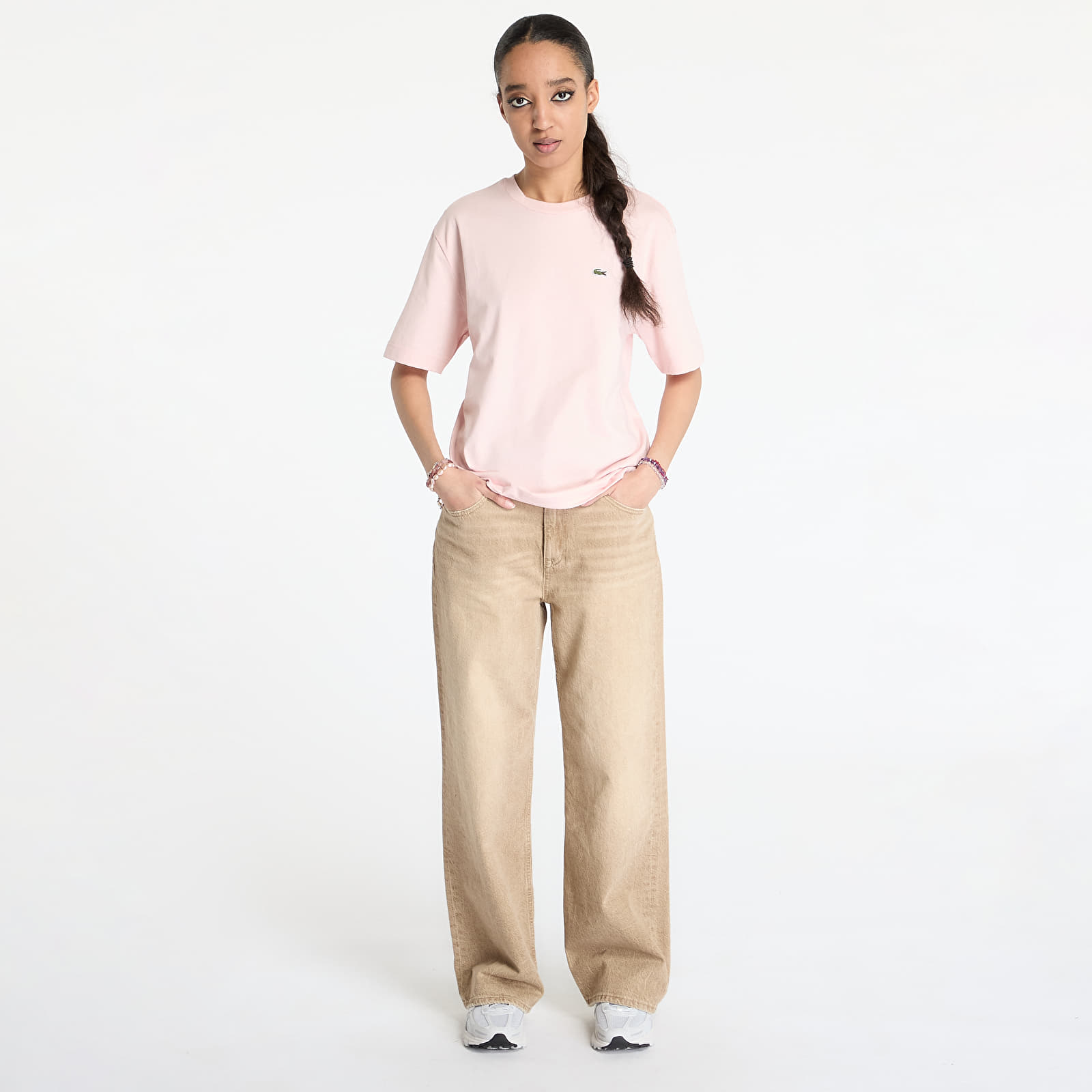 T-shirts LACOSTE Soft Cotton T-shirt Rose Pale