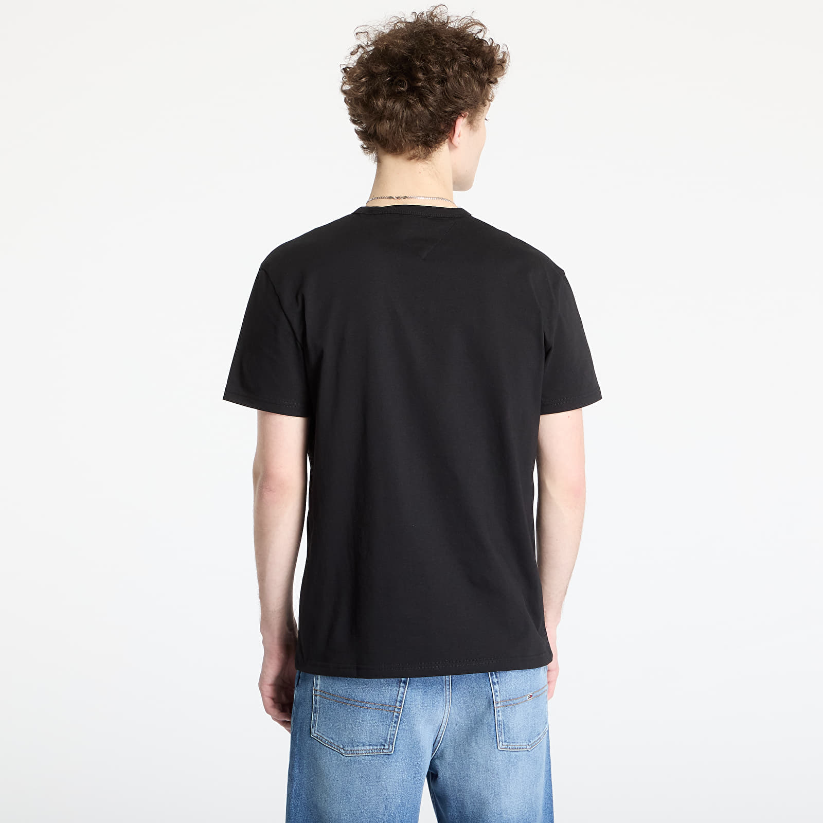 Camisetas hombre Tommy Jeans Regular Pop Crest Tee Black