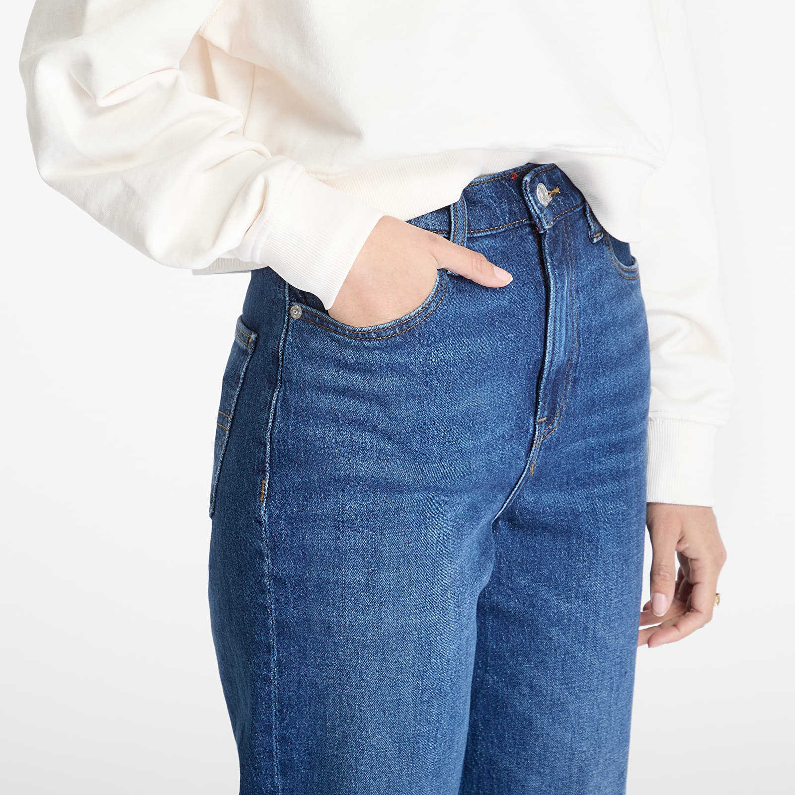 Ženske kavbojke Tommy Jeans Layla High Rise Slim Straight Jeans Denim
