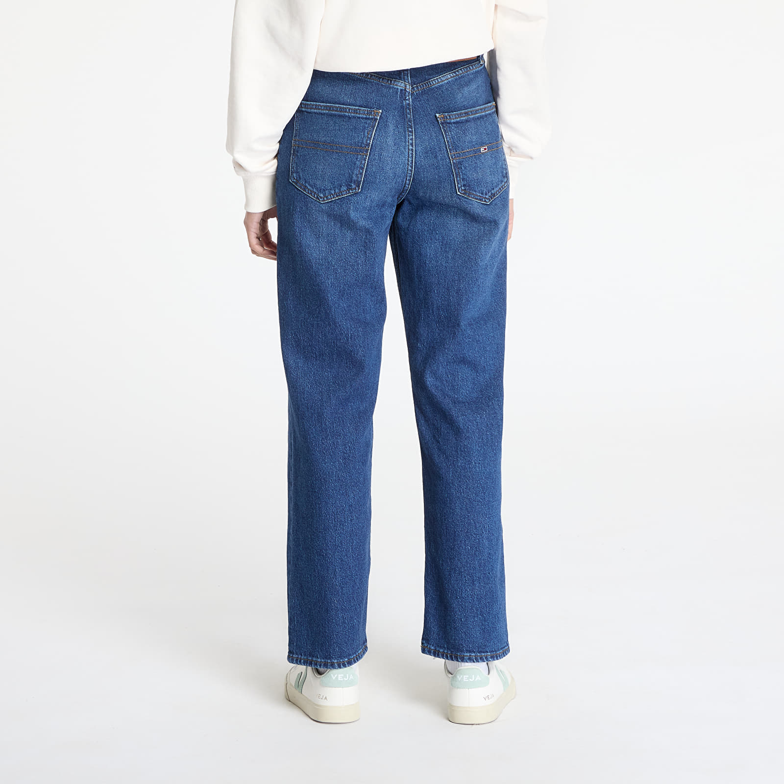 Ženske kavbojke Tommy Jeans Layla High Rise Slim Straight Jeans Denim