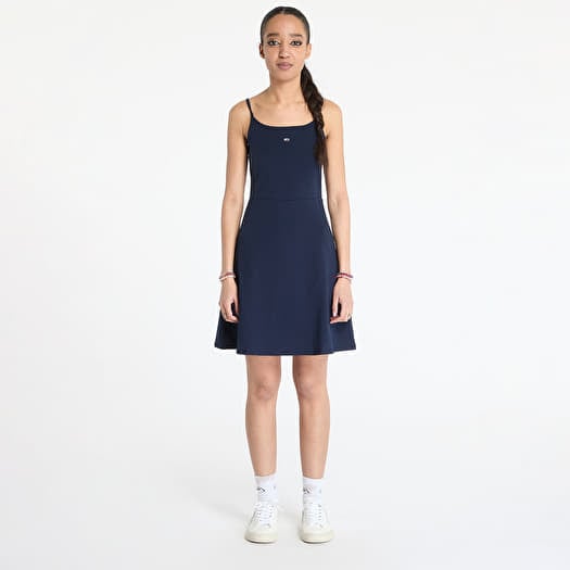 Φορέματα Tommy Jeans Essential Strap Dress Blue