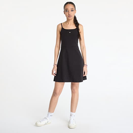 Φορέματα Tommy Jeans Essential Strap Dress Black