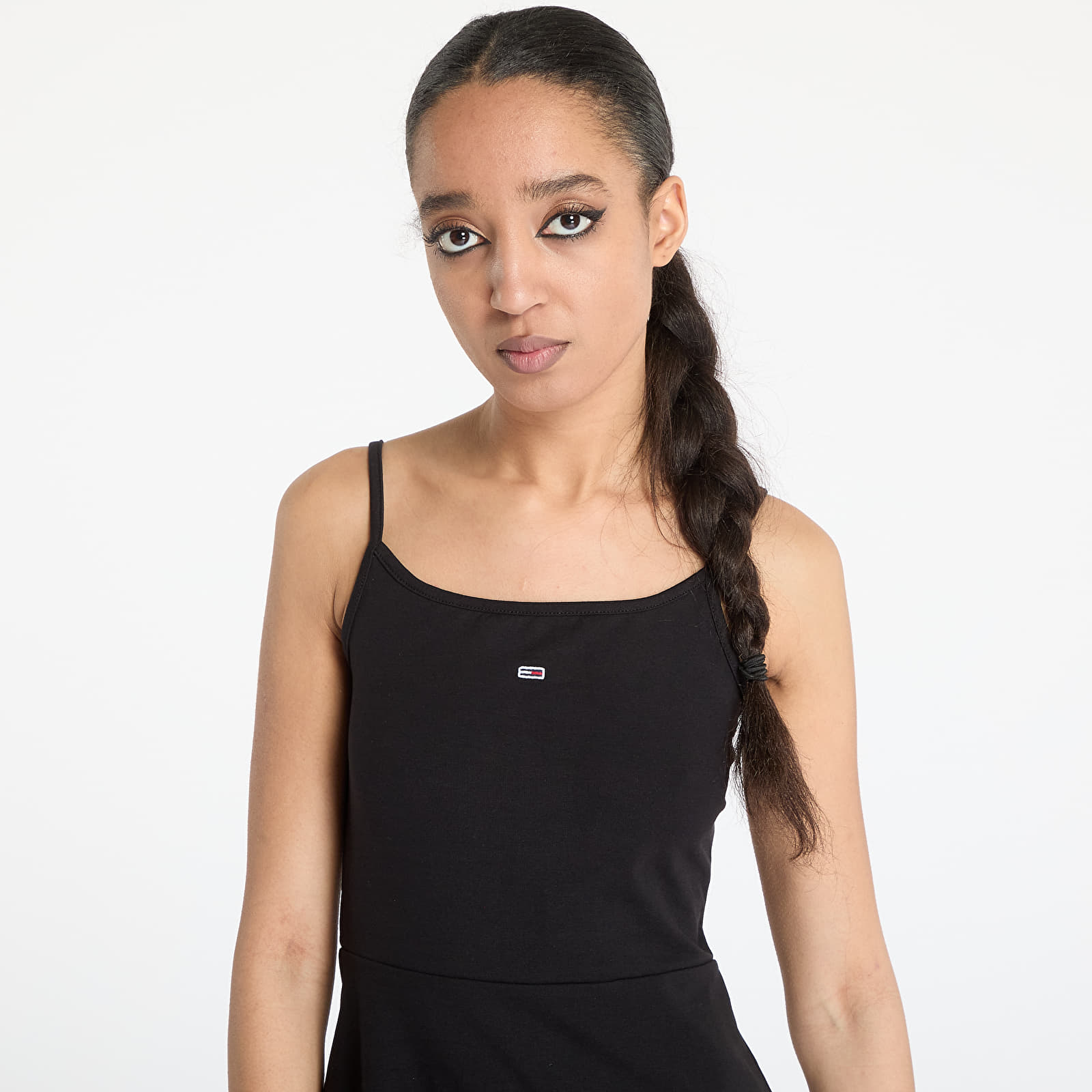 Vestido Tommy Jeans Essential Strap Dress Black