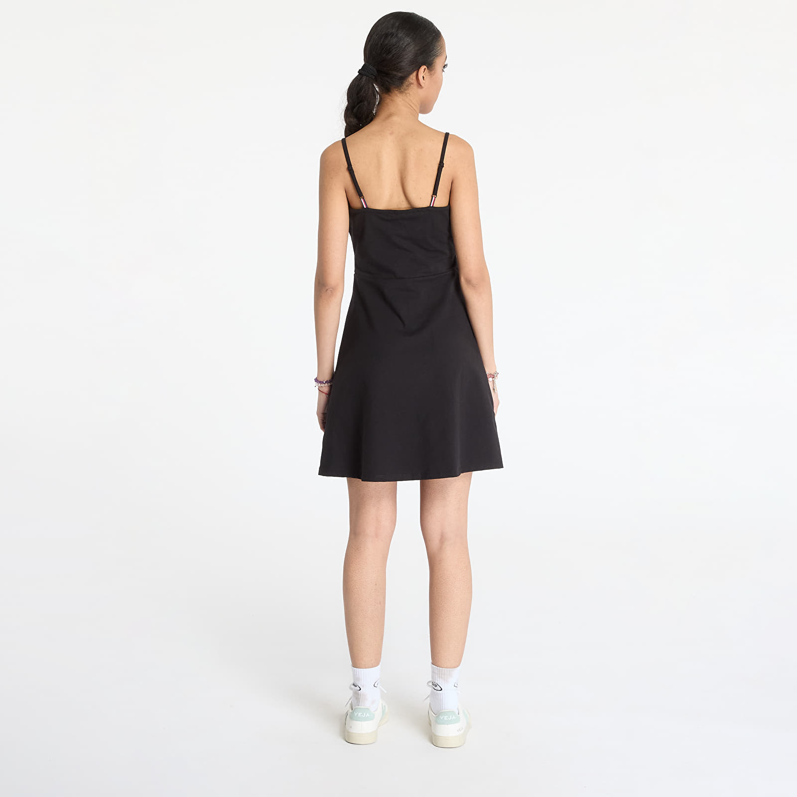Vestido Tommy Jeans Essential Strap Dress Black