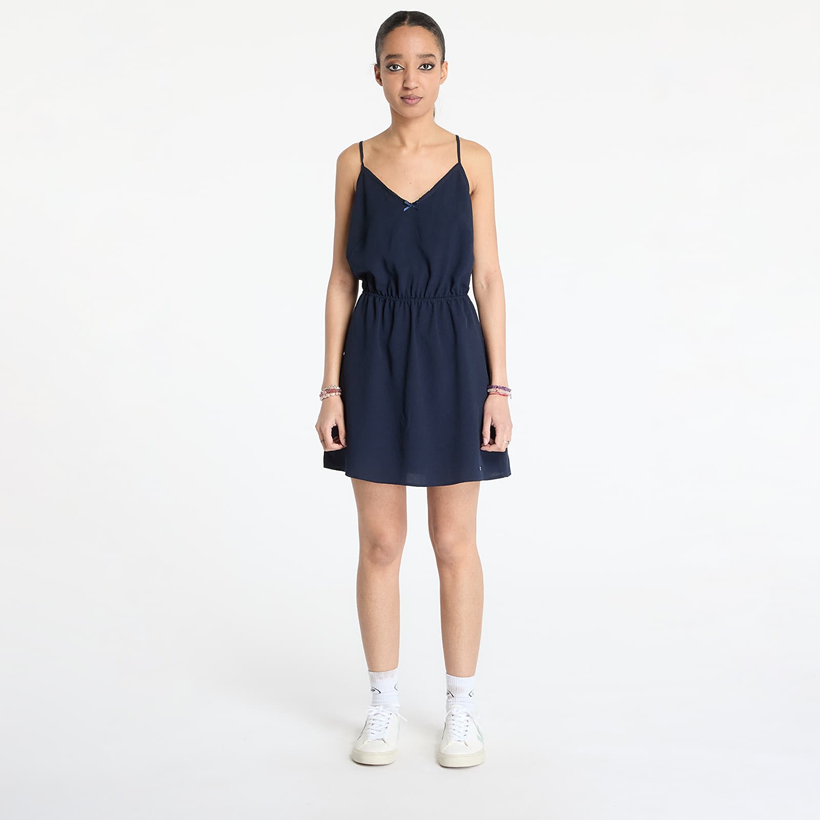 Obleke  Tommy Jeans Essential Strap Dress Blue