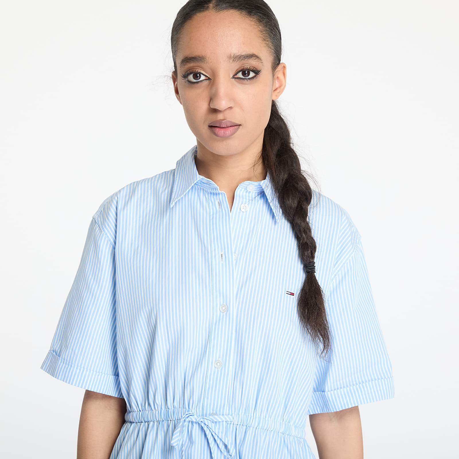 Φόρεμα Tommy Jeans Mini Stripe Shirt Blue S