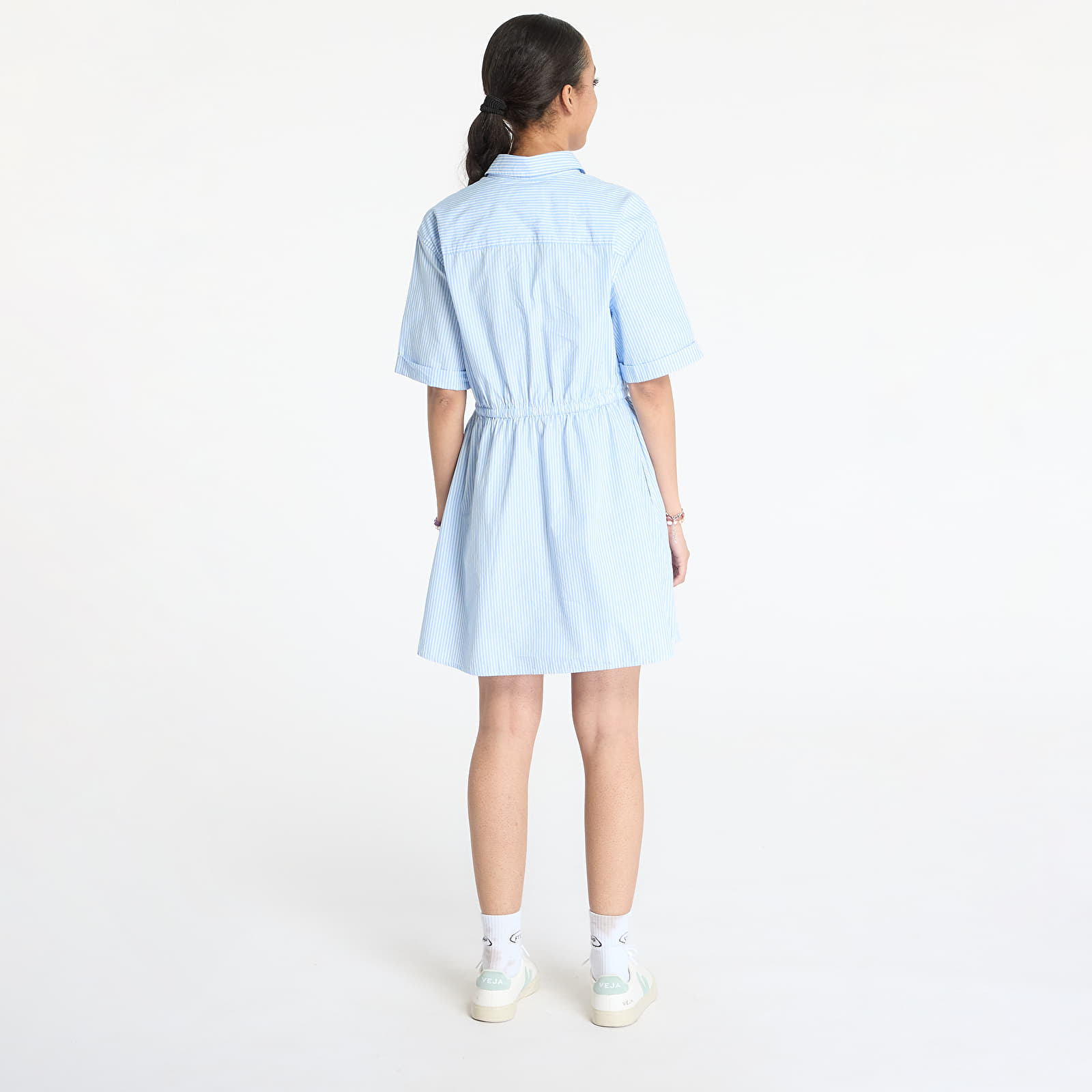Dresses Tommy Jeans Mini Stripe Shirt Blue