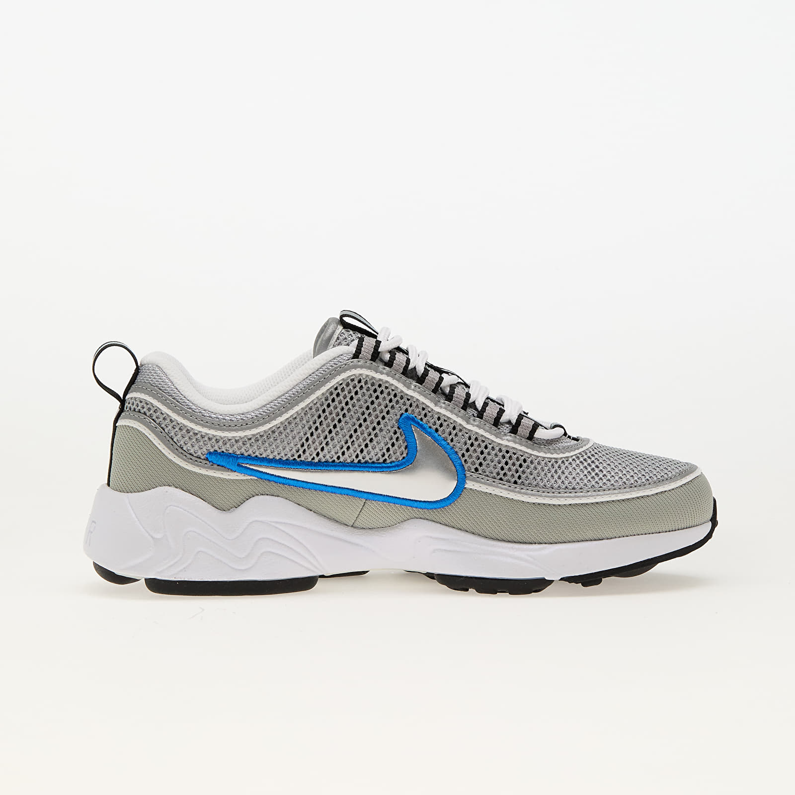 Miesten lenkkarit ja kengät Nike Air Zoom Spiridon Sp Metallic Silver/ Metallic Silver-White-Signal Blue-Black