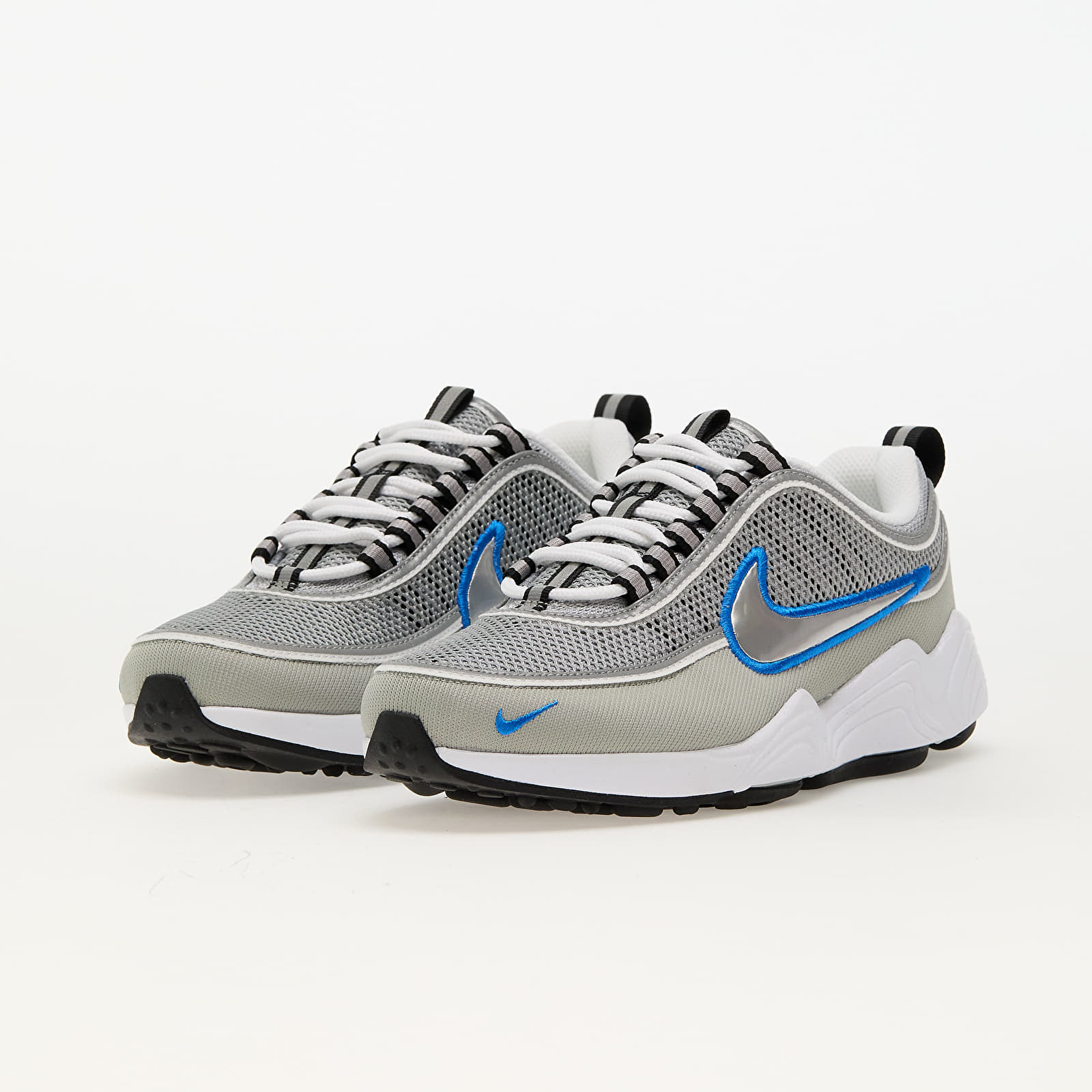 Miesten lenkkarit ja kengät Nike Air Zoom Spiridon Sp Metallic Silver/ Metallic Silver-White-Signal Blue-Black
