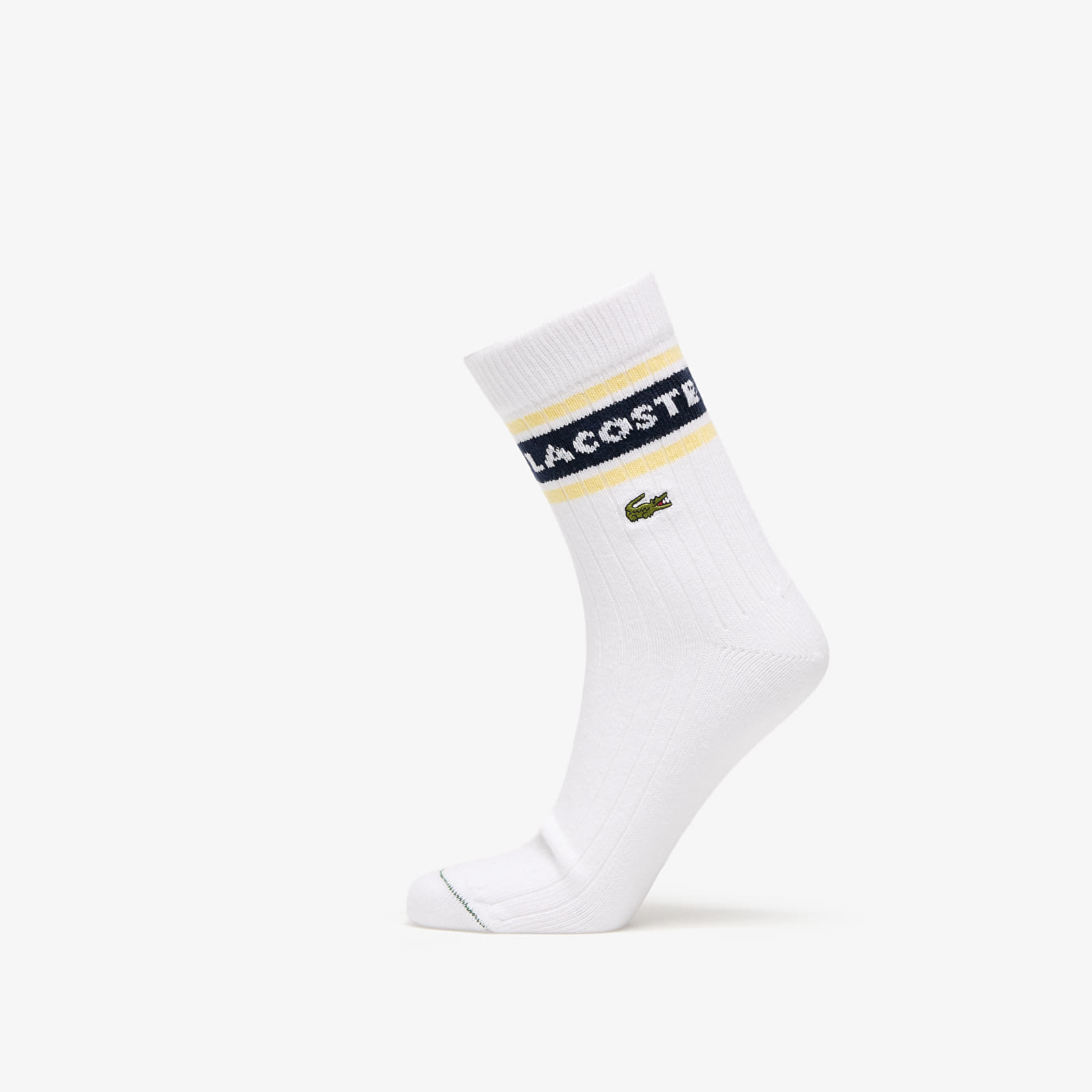 Socks LACOSTE Socks White/ Green/ Navy Blue