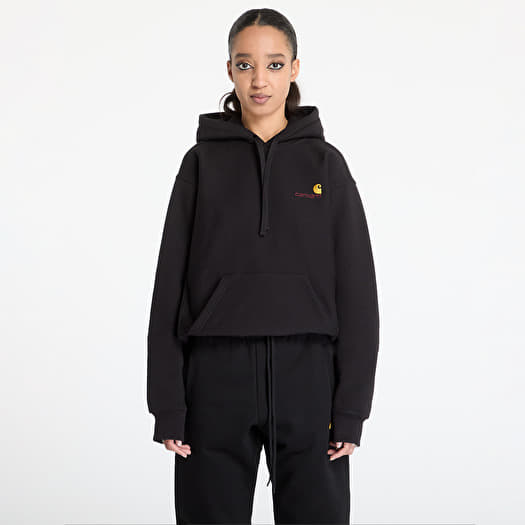 Carhartt WIP Hooded American Script Sweat Black