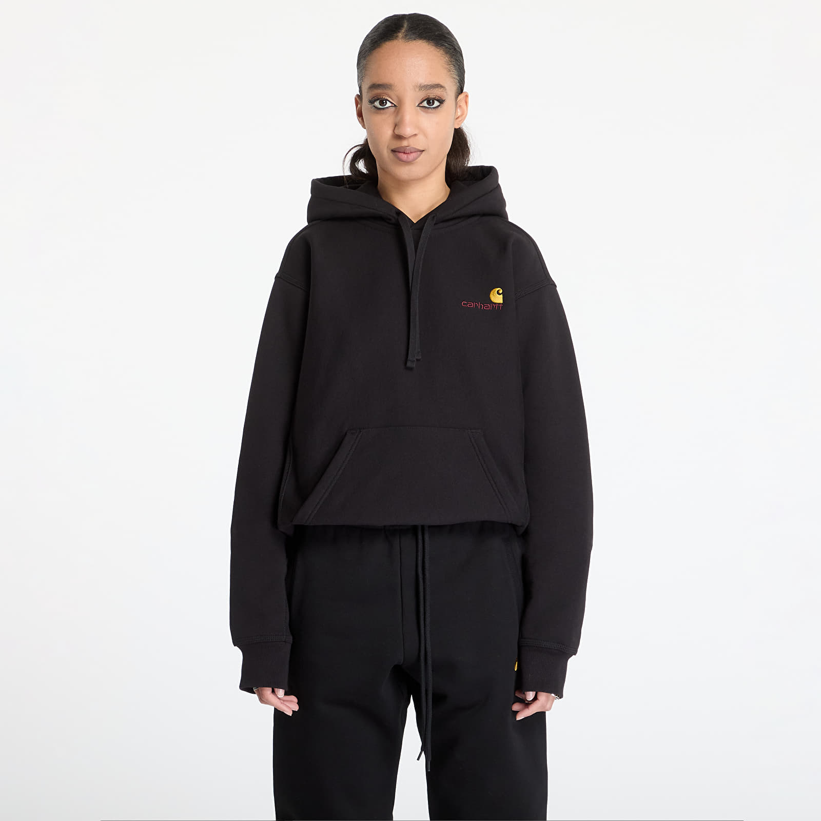 Meeste kapuutsid ja kampsunid Carhartt WIP Hooded American Script Sweat Black