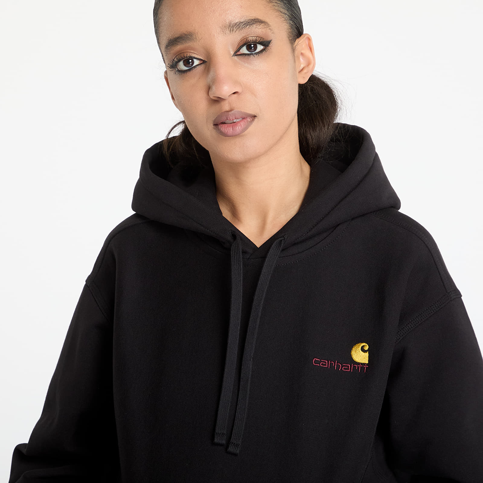 Meeste kapuutsid ja kampsunid Carhartt WIP Hooded American Script Sweat Black
