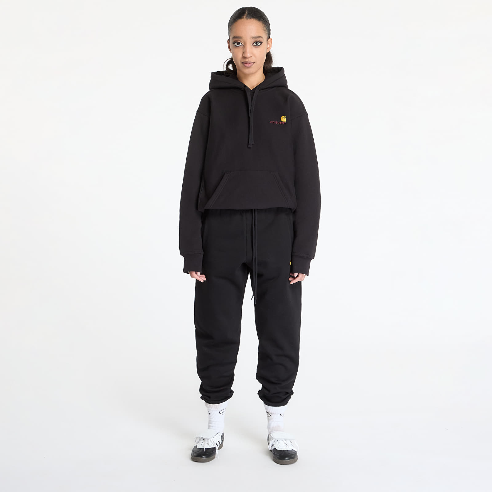Meeste kapuutsid ja kampsunid Carhartt WIP Hooded American Script Sweat Black