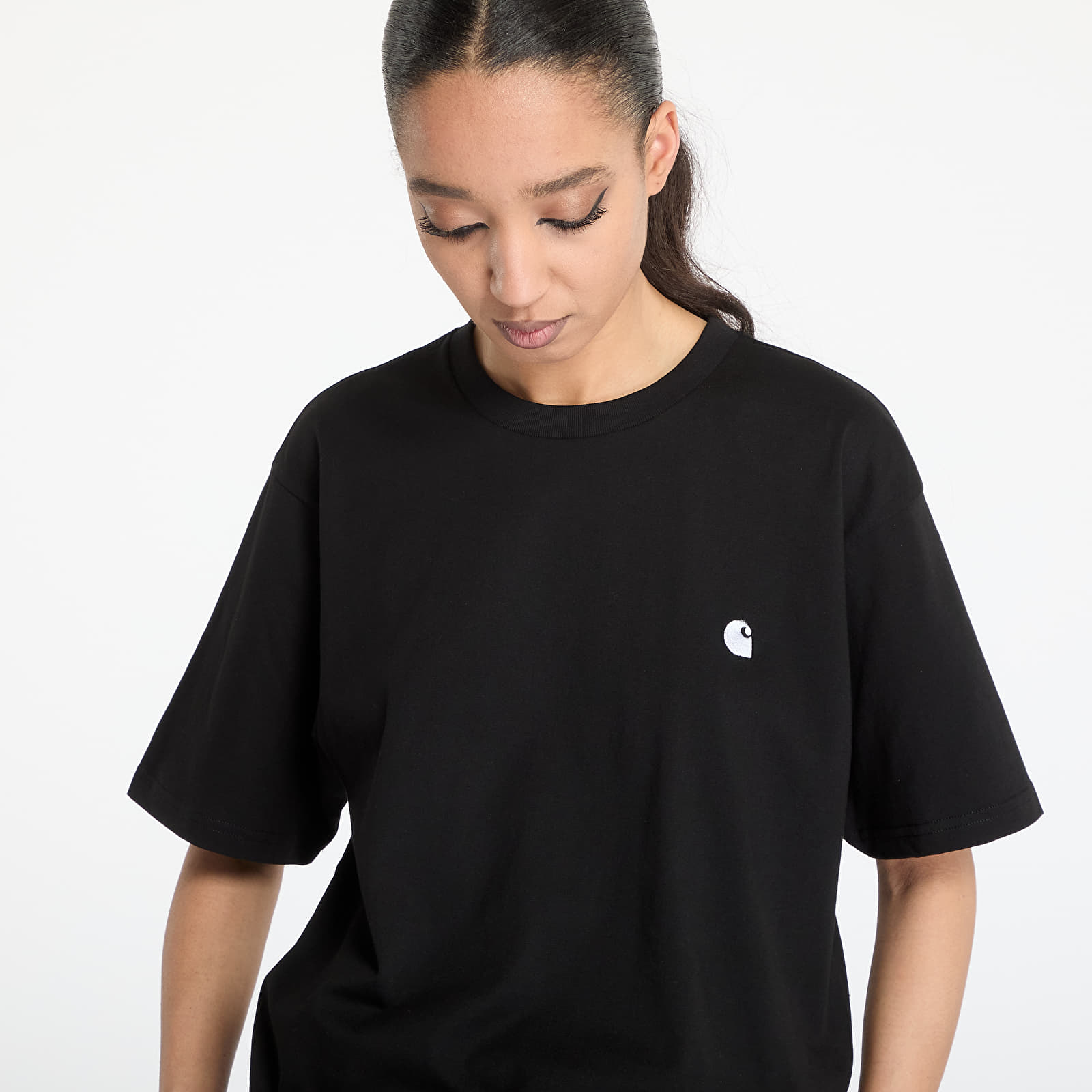 Meeste T-särgid Carhartt WIP Short Sleeve Madison T-Shirt UNISEX Black/ White