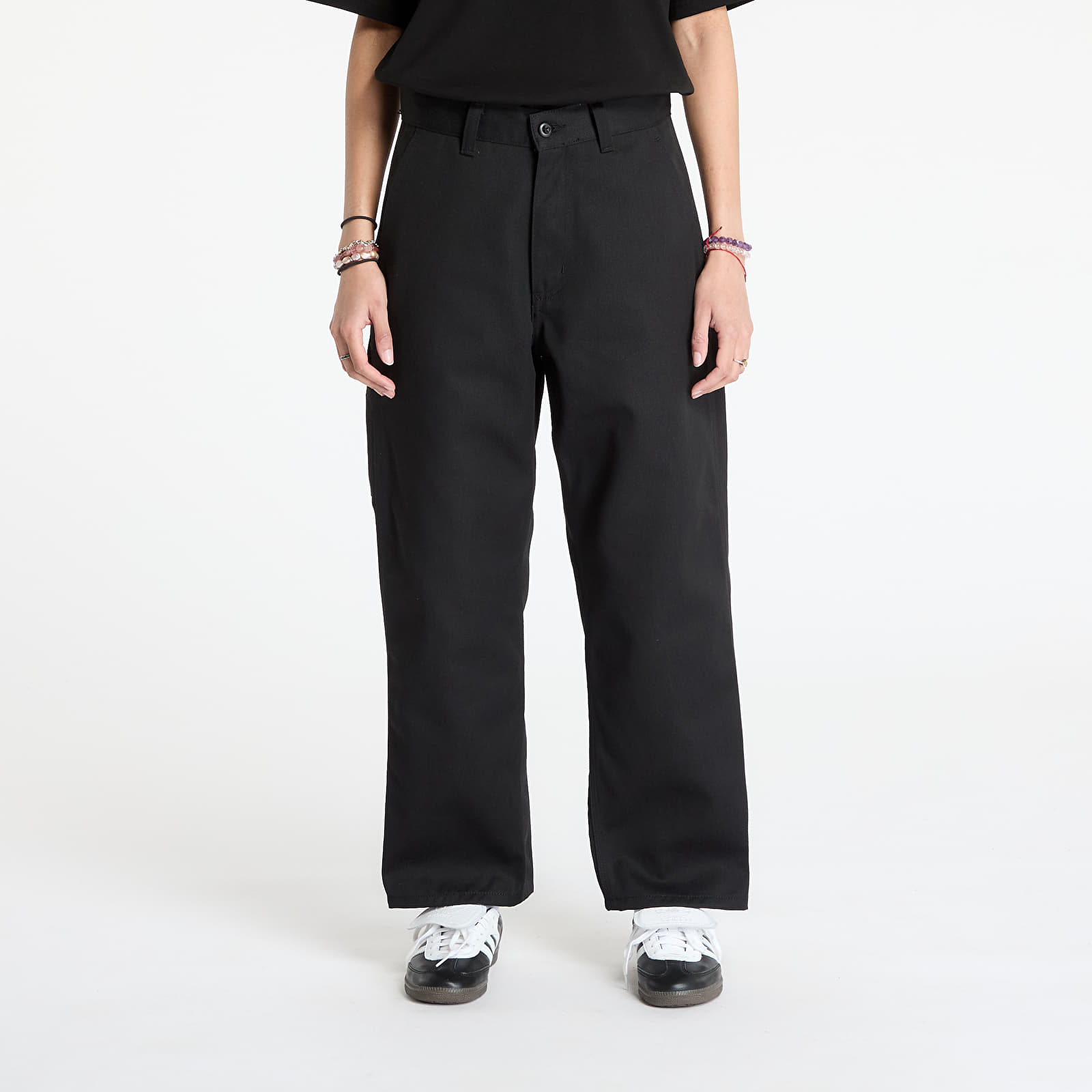 Pantalones de hombre Carhartt WIP Midland Single Knee Pant Black Rigid