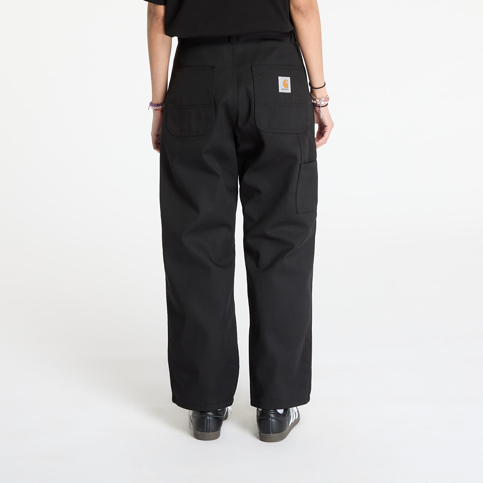 Pantalones de hombre Carhartt WIP Midland Single Knee Pant Black Rigid