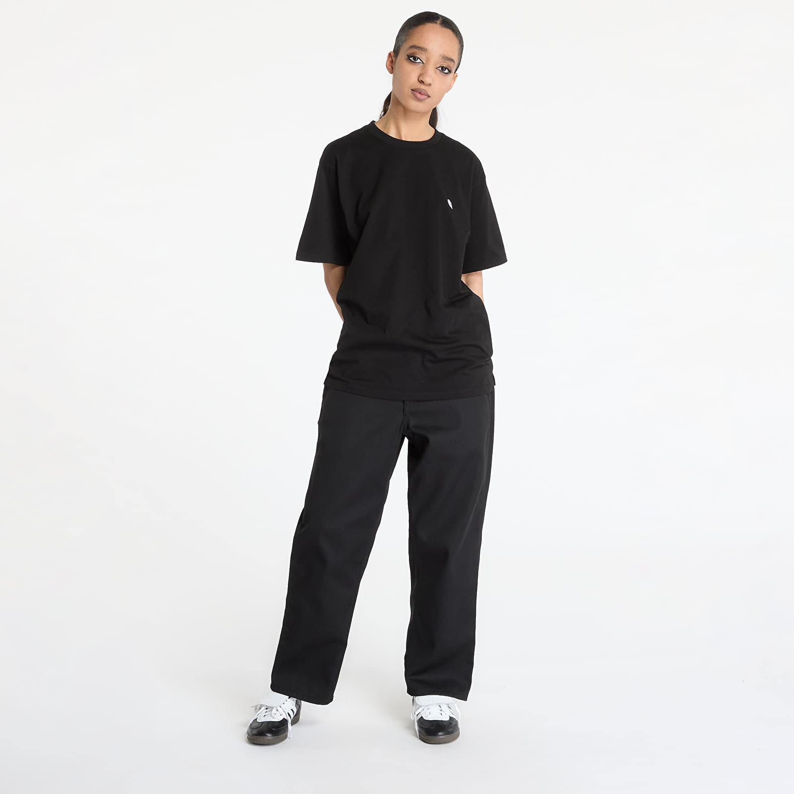Pantalones de hombre Carhartt WIP Midland Single Knee Pant Black Rigid