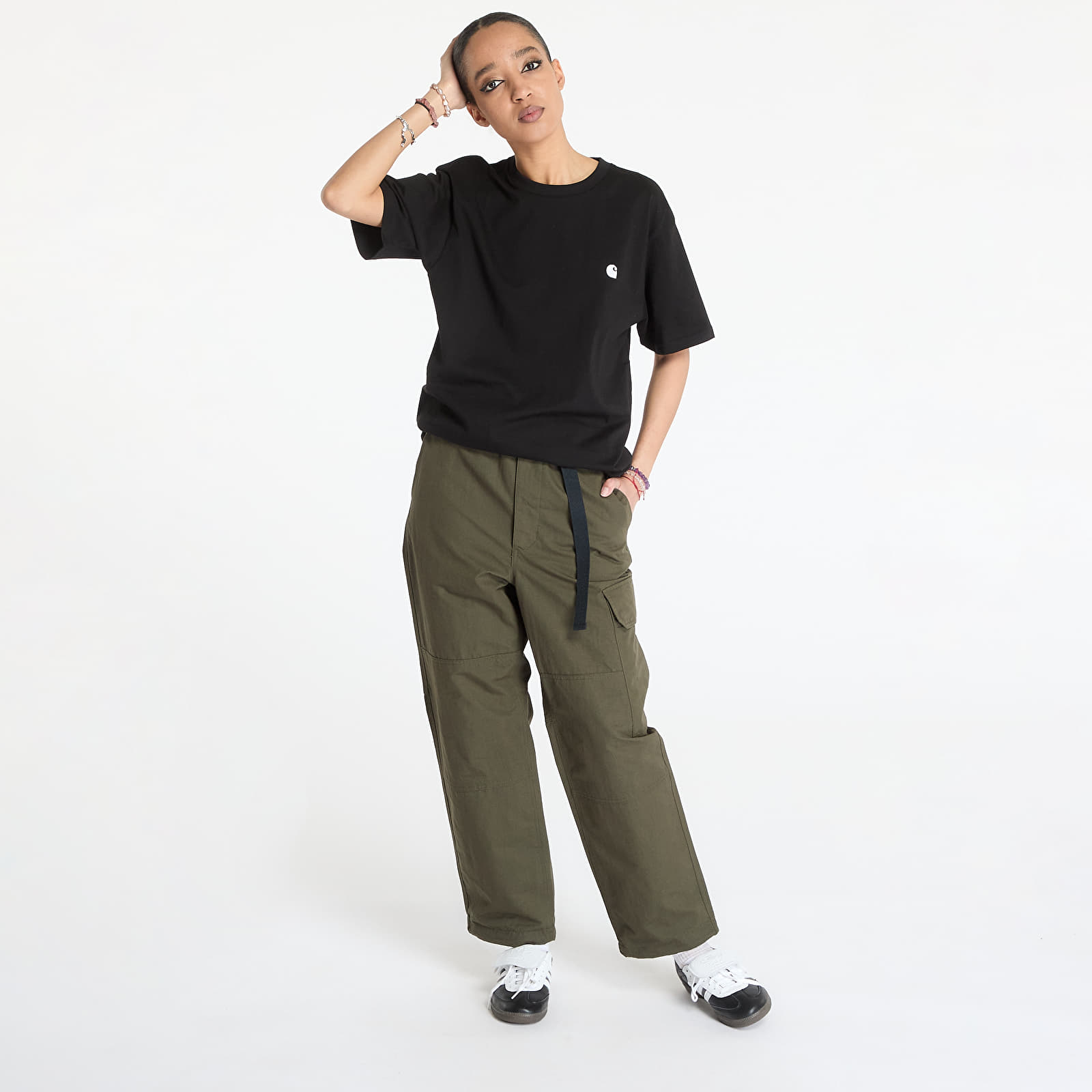 Heren broeken Carhartt WIP Haste Pant Plant