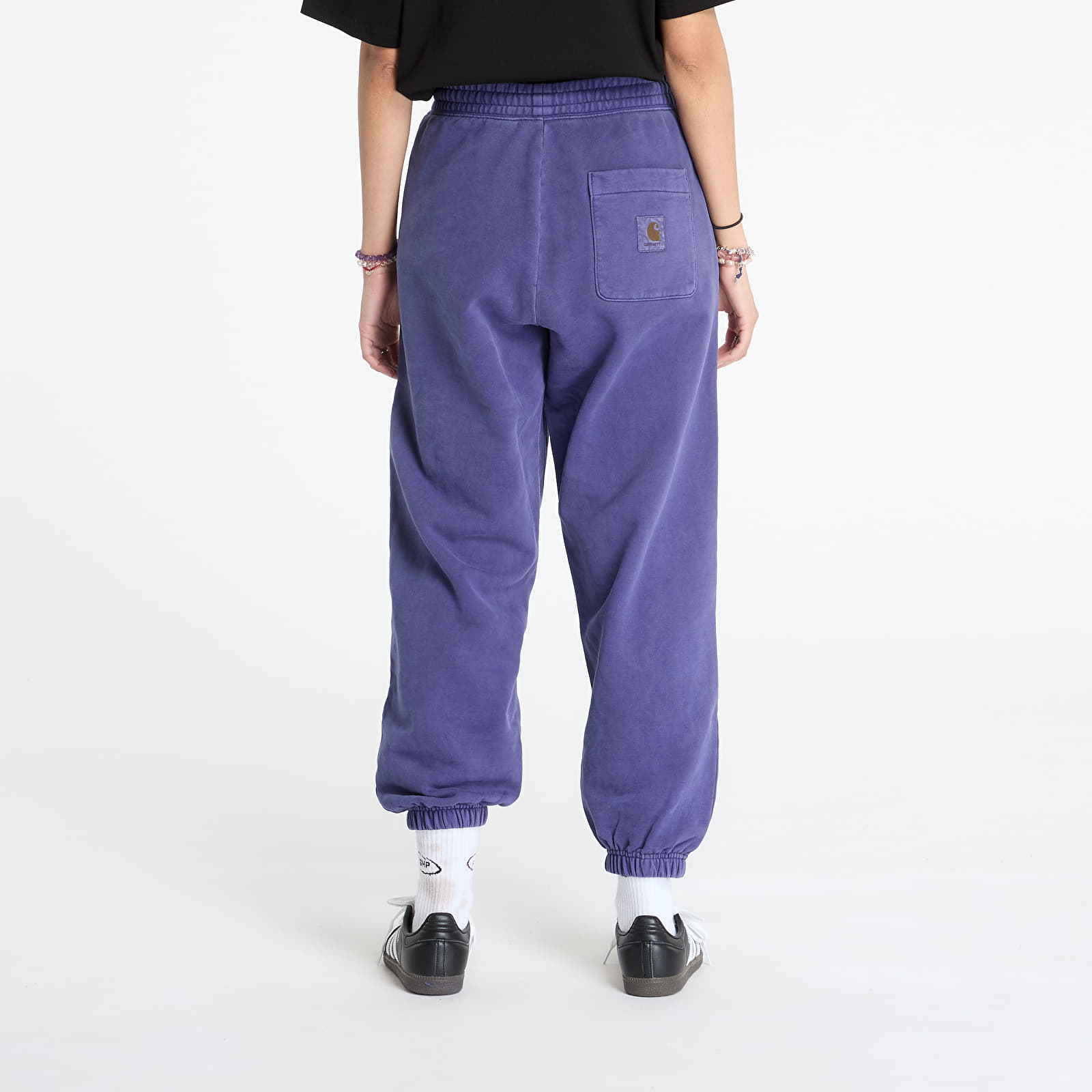 Pantalones de chándal para hombre Carhartt WIP Vista Grand Sweat Pant Aura Garment Dyed