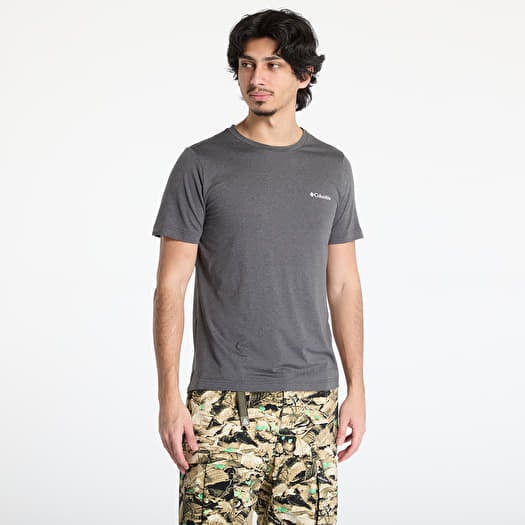 T-shirt Columbia Kwick Hike™ Back Graphic Shortsleeve Tee Black Heather/ Linear View Multi