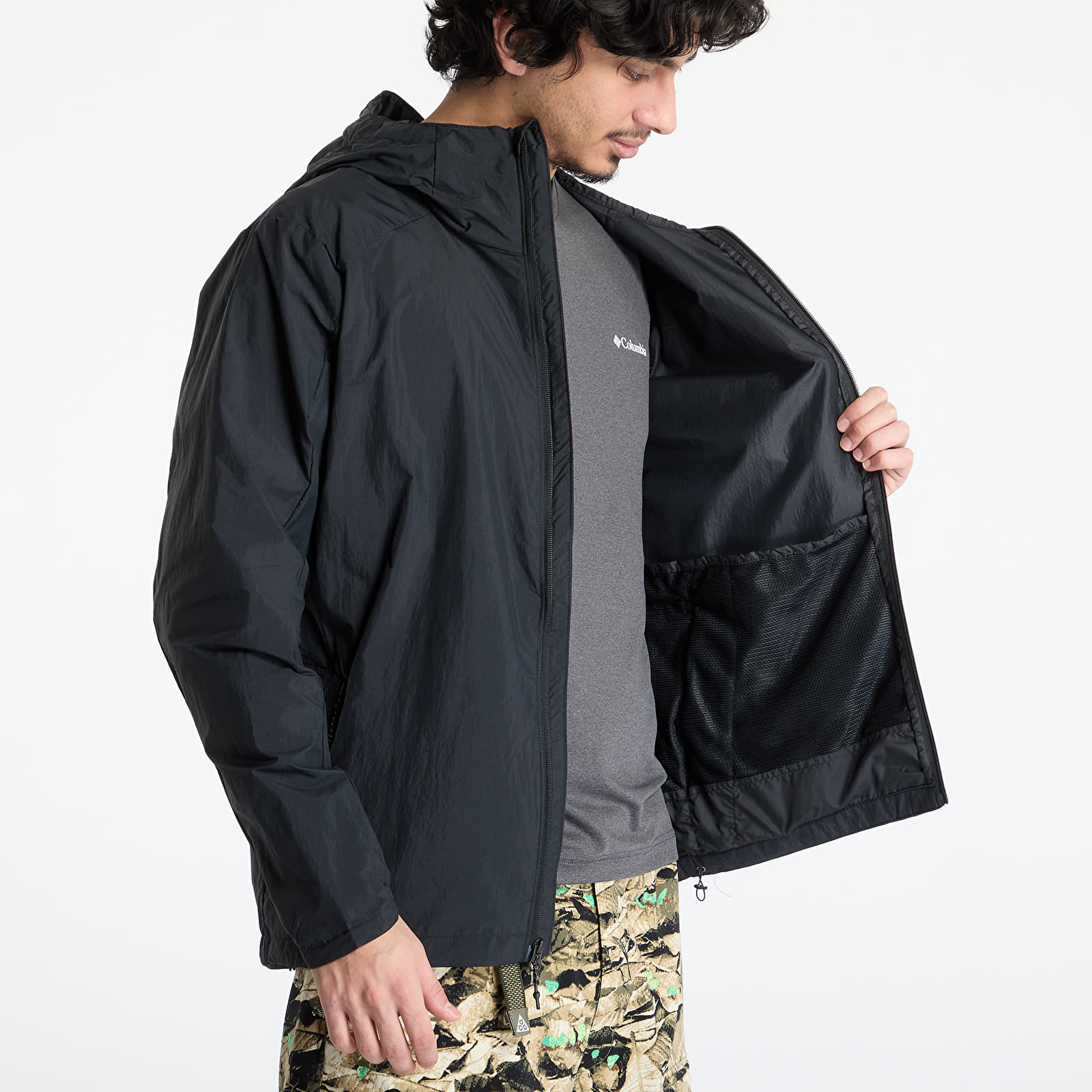 Men's windbreakers Columbia Loop Trail™ II Windbreaker Black