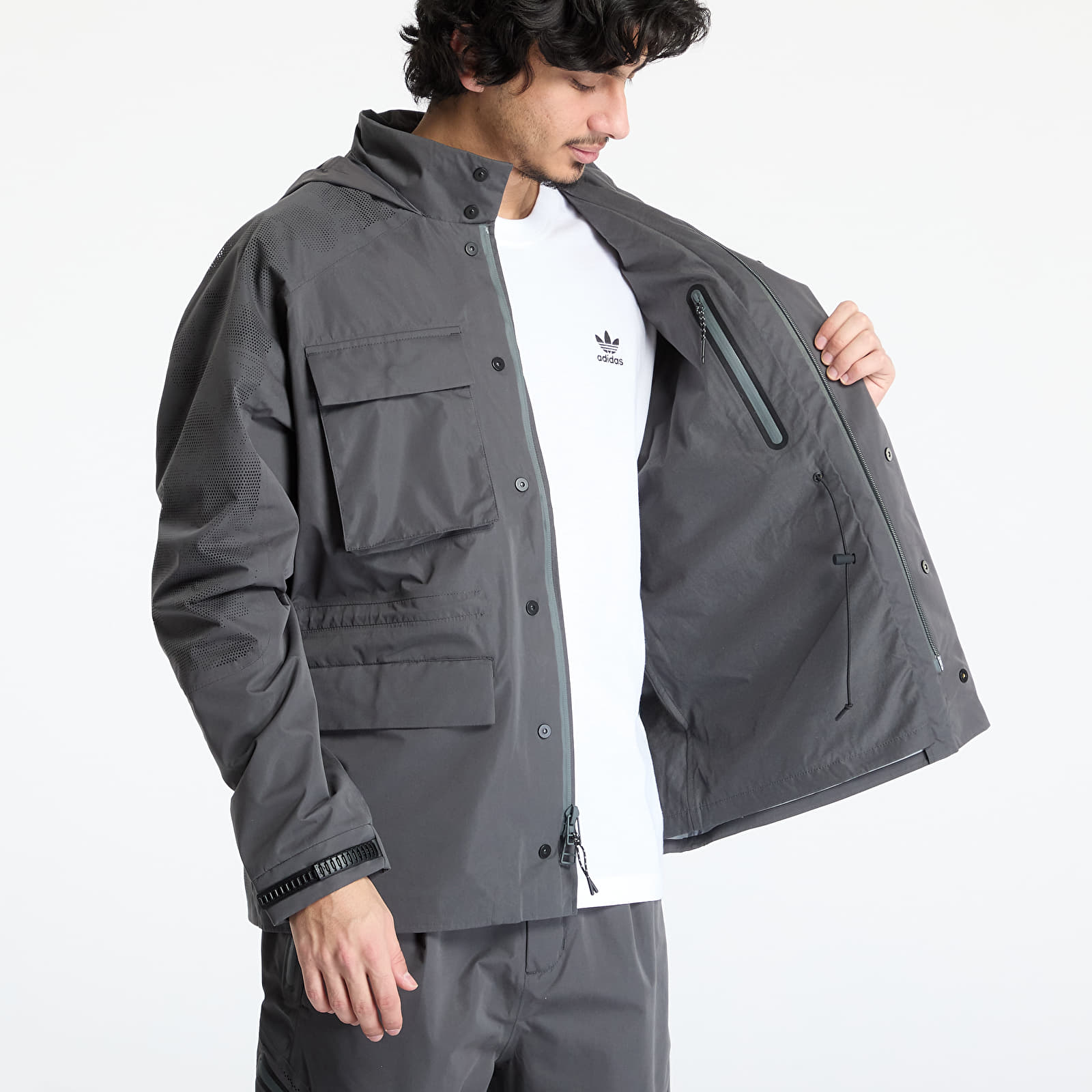 Men's windbreakers Alpha Industries M-65 Laser Cut Field Coat Charcoal
