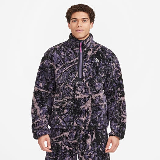 Φούτερ Nike ACG "Canwell Glacier" Men's Therma-FIT ADV Windproof Half-Zip Fleece Dark Raisin/ Black/ Black/ Summit White