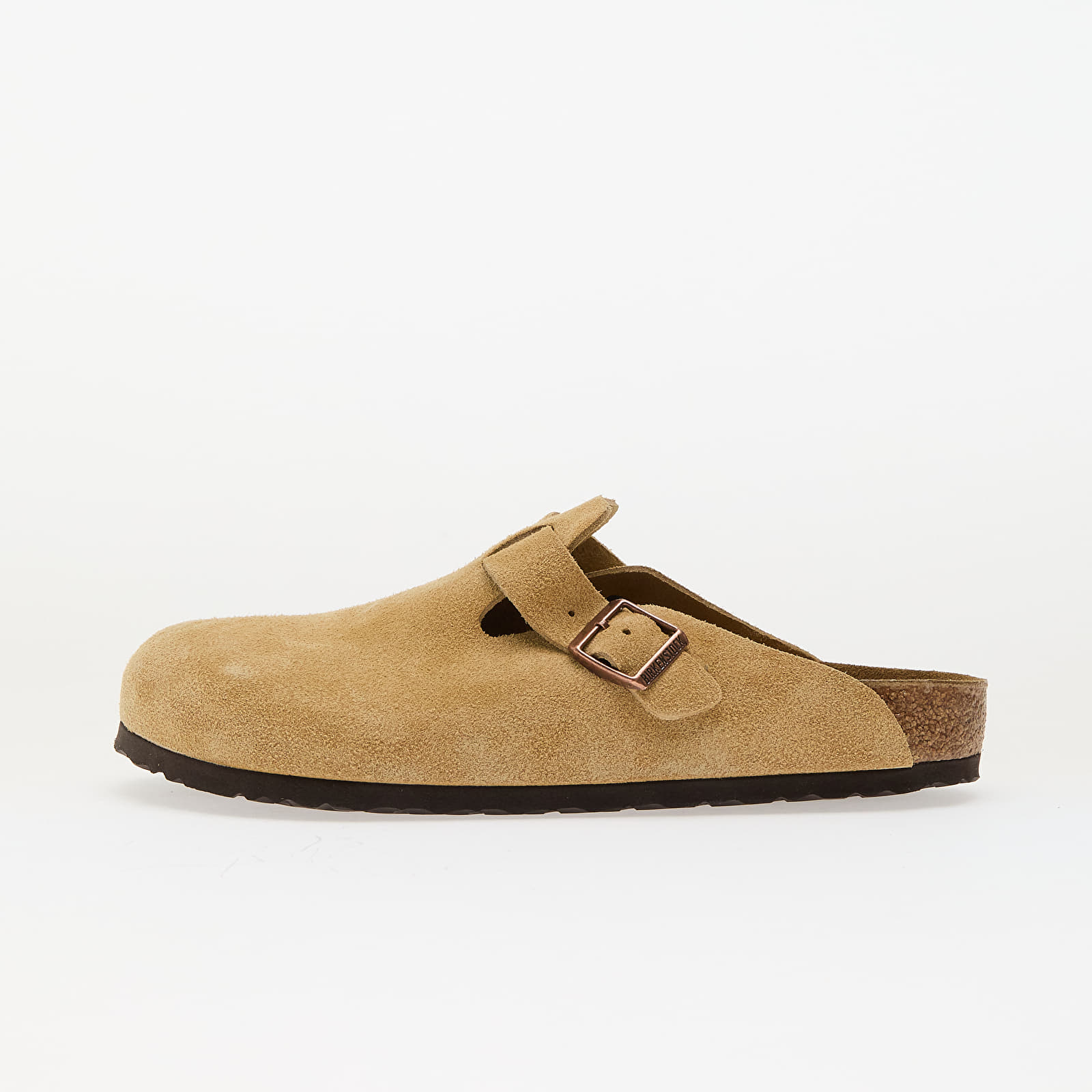 Meeste tossud ja kingad Birkenstock Boston Suede Leather Latte Cream