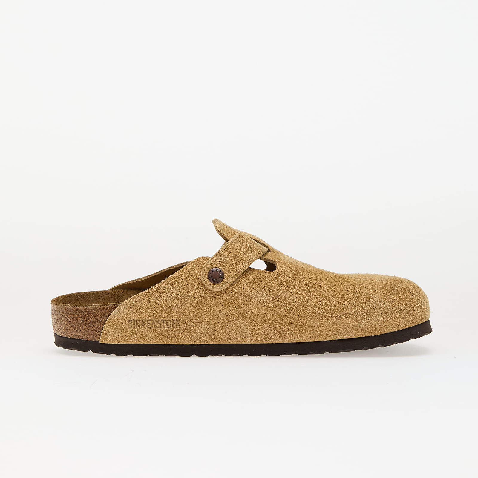Meeste tossud ja kingad Birkenstock Boston Suede Leather Latte Cream