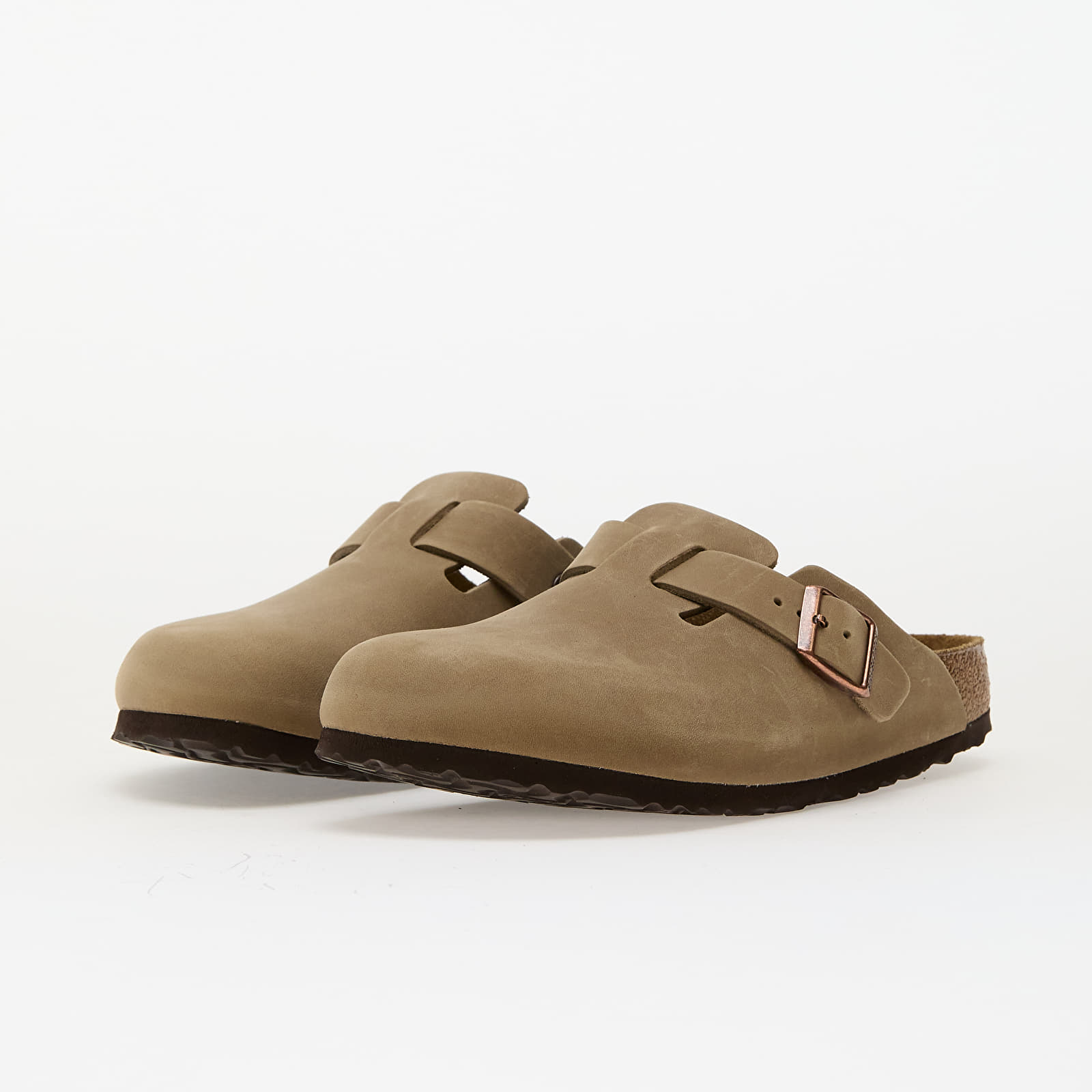 Sieviešu kedas un apavi Birkenstock Boston Soft Footbed Natural Leather Oiled Tabacco Brown