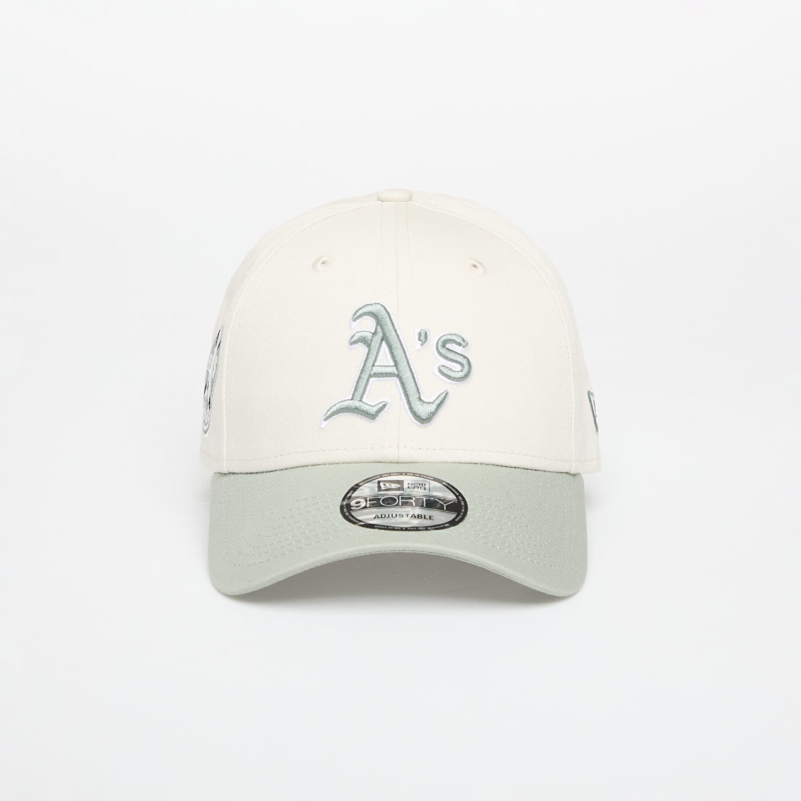 Kšiltovky New Era MLB Ws Patch 9FORTY Oakland Athletics Ivory/ Pastel Green