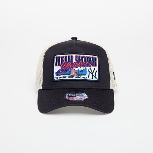Gorra New Era 9FORTY Af Trucker MLB Patch New York Yankees Navy