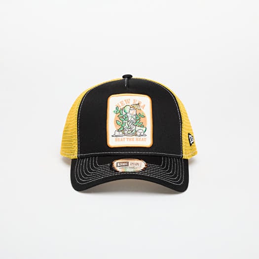 Kšiltovka New Era 9FORTY Af Trucker Summer Patch Black/ Grilled Yellow