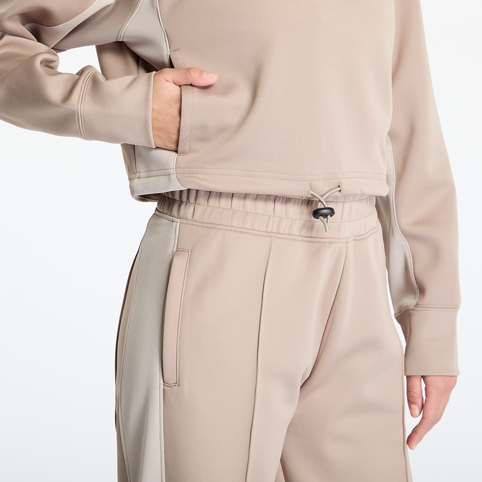 Naiste kampsunid Converse Cropped Fleece Turtleneck Vintage Cargo Sweatshirt Beige