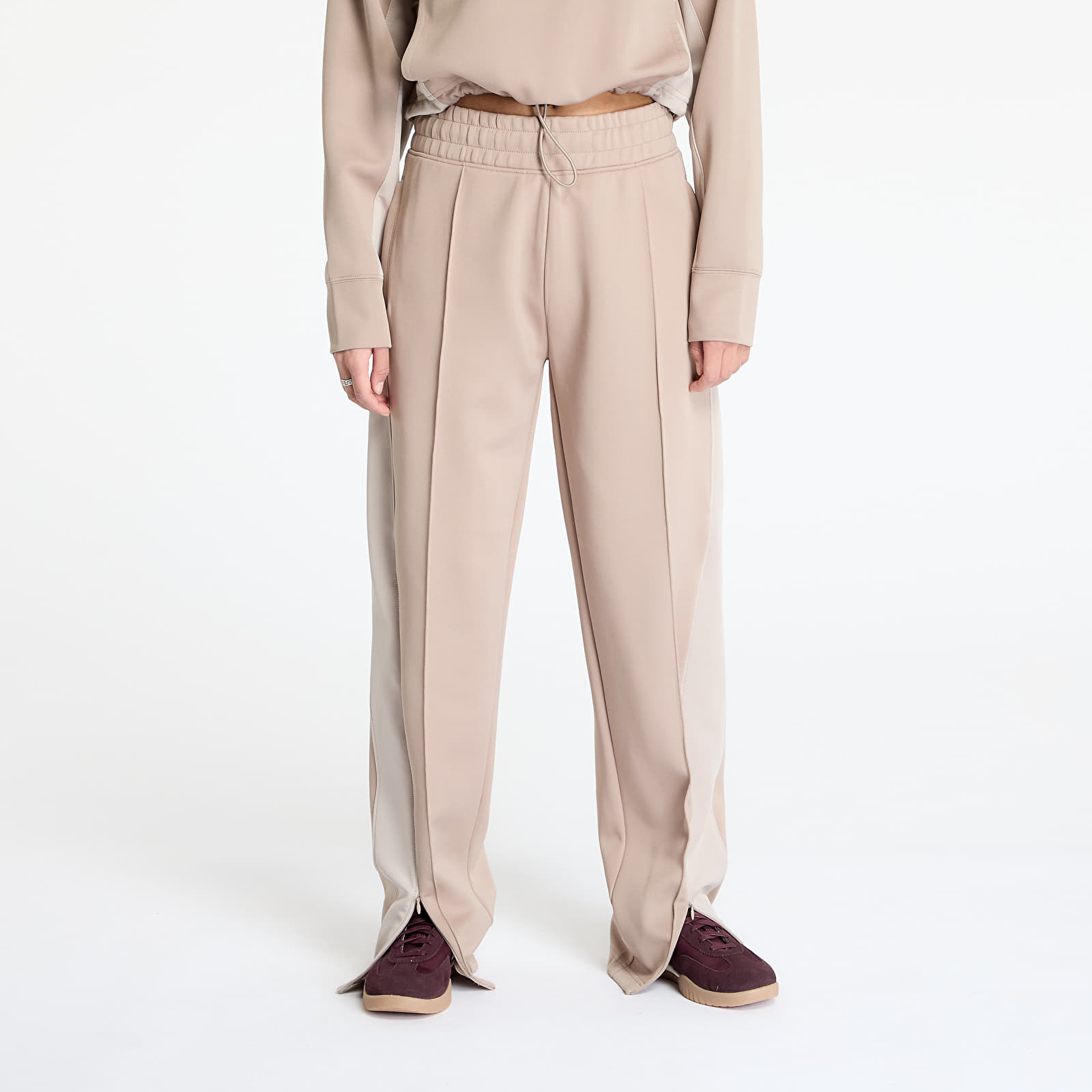 Pantalones de chándal para mujer Converse Flared Track Vintage Cargo Pants Beige