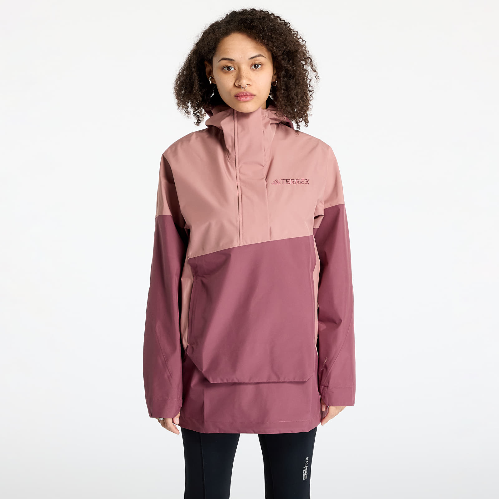 Giacche da donna adidas Terrex Xploric 2.5 Layer Climaproof Anorak Red/ Warm Clay