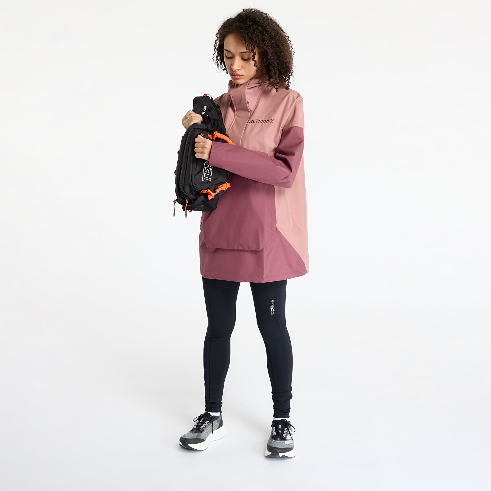 Giacche da donna adidas Terrex Xploric 2.5 Layer Climaproof Anorak Red/ Warm Clay