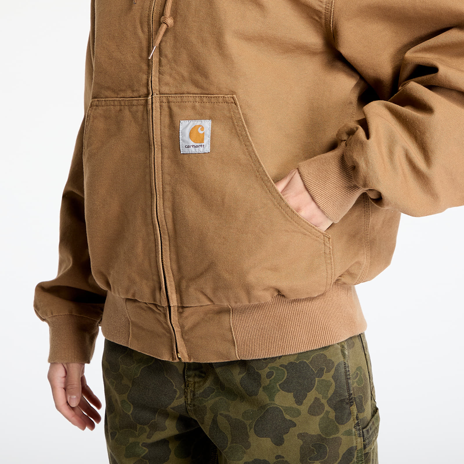 Herenjassen Carhartt WIP OG Active Jacket UNISEX Hamilton Brown Rinsed